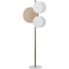 TK Lighting Pulse stojaca lampa 3x15 W biela-drevo 5960