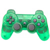 Ovladač PS3 Bluetooth zelený transparent