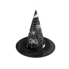 Stoklasa Karnevalový klobouk čarodějnický pavučina, lebka, netopýr - 11 černá pavouk