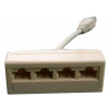 DATACOM Rozštvorka UTP CAT3 4xRJ45 (8p2c-1M/4F)