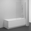Ravak Vanová zástěna PVS1 PVS1-80 satin+Transparent 79840U00Z1