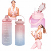 BIDON BUTELKA MOTYWACYJNA 2L S ODMERKOU, VZDUCHOTESNÁ BPA-FREE, FITNESS ŠPORT