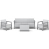 Keter SCANDI LINEA 3 SEATERS SET - Ash grey/Storm grey