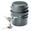 Soto AMICUS w/ Stealth Igniter + Cook Set Combo Černá vařič