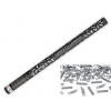 Konfety 80cm -STRIEBORNÉ METALICKÉ - Silvester