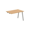 OFFICE PRO s.r.o. HOBIS prídavný kancelársky stôl rovný - US A 1200 R, dub