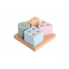 Cubika Pastel triedenie tvarov IV skladačka 17 dielov