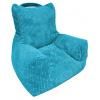 Detské kreslo Tobi Plus,tyrkysová štruktúrovaná látka
