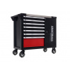 Pojízdný dílenský vozík se sadou nářadí 299ks, 7 polic KRAFT&DELE