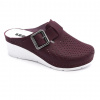 Leon 1100 Dámska zdravotná celokožená obuv - Klinový opätok 37 - 23,5cm, bordová, 6,5 cm