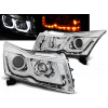 CHEVROLET CRUZE 09-12 - predné chrom svetlá ANGEL EYES a LED smerovky