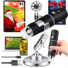 DIGITÁLNY MIKROSKOP 1000x 2MP 8 LED WIFI ANDROID iOS USB-C 360° ZOOM