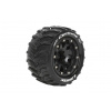 Louise RC MT-CYCLONE SOFT 1/10 1/2 offset 12mm hex Black Bead-Lock Rims, 2 ks
