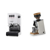 Gaggia New Classic EVO, white + Eureka Mignon Single Dose, White & Oak