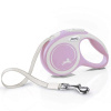 Vodítko Flexi New Comfort XS páska 3 m svetloružové (do 12 kg)