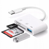 ČÍTAČKA KARIET 2V1 PRE LIGHTNING IPHONE ADAPTÉR MICRO SD/TF 256 GB