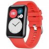 Remienok FIXED Silicone Strap na Huawei Watch FIT (FIXSSTB-1054-RD) červený