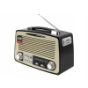 FM / USB / SD / AUX / BT Retro Black Battery. (FM / USB / SD / AUX / BT Retro Black Battery.)