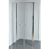 ARTTEC Rohový sprchový kút COMFORT D 32 číre sklo 117 - 122 x 76,5 - 79 x 195 cm XCOM0171