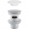 CERANO - Umývadlový výpust - 5/4“ click-clack s prepadom + kryt z liateho mramoru - biela matná