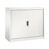 Kancelárska skriňa Omnispace - Sideboard, zalamovacie dvere, 1200 x 420 x 1030 mm, biela