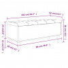 vidaXL Úložná lavička dymový dub 102x42x46 cm kompozitné drevo - Hnedá - 227408-237497