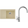 Set Sinks G5850 (dřez Rim 780 P Sahara 50 pravý + baterie Vitalia Chrom - lesklý)