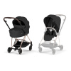 CYBEX Kombinovaný kočík Mios Comfort Sepia Black (Rosegold Frame) 2026 Platinum
