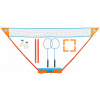 Sada rakiet s Dart Get & Go Badminton Set (Puzdro -Cookie stiga pruh zelené dvojité)