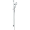 HANSGROHE Croma Select S sprchová súprava, ručná sprcha 3jet Multi priemer 110 mm, 90 cm sprchová tyč, jazdec a sprchová hadica 160 cm, biela/chróm, 26570400