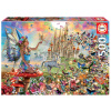 Puzzle Fairy & Butterflies Educa 500 dielov a Fix lepidlo