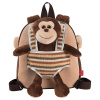 Detský obojstranný plyšový batoh s odnímateľnou hračkou Perletti Toys, OPICA, 13031