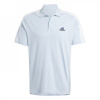 adidas Essentials Mens Cotton 3-Stripes Polo Shirt Wonder Blue S