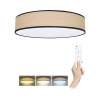 LED stropné svietidlo Solight WO8004 Brownie 60 W 4200 lm 3000-6000 K ratan s diaľkovým ovládaním