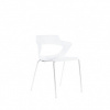 Jedálenská stolička Aoki, biela