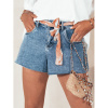 DENIMFLAIR dámske riflové kraťasy modré (sy0352) NAVY BLUE L