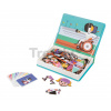 Magnetická kniha Športy Sports Magnetibook Janod 48 magnetiek a 16 šablón