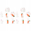 Dekorácia do záhrady - 14 kusov Malý pevný figurín Jard Rabbit Decor (14 kusov Malý pevný figurín Jard Rabbit Decor)
