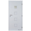 Doornite CPL-Premium laminátové QUADRA 1 SKLO Biela Premium interiérové dvere CPLP-QUADRA1S-Biela