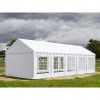 Záhradný Párty stan 6x10m - PVC PREMIUM Ohňovzdorný - Biela