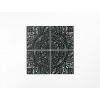 drevko Viacdielna mandala na stenu Rozkvitanie Rozmer obrazu: 179 x 175,5 cm, Farba dekorácie: Čierna