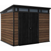 Záhradný domček Keter PENT Signature 9x7 Walnut, s podlahou