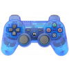 Ovladač PS3 Bluetooth modrý transparent