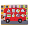 Bigjigs vkládací puzzle Autobus se zvířátky