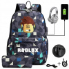 Veľký školský batoh Roblox mládež a prípad ceruzky (Veľký školský batoh Roblox mládež a prípad ceruzky)