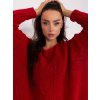 Sweater-TW-SW-BI-559.45-dark red tmavočervená One size Och Bella 2016103463718