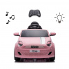 Elektrické autíčko Fiat 500e ružové