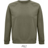 SOL'S | Space, Unisex bio mikina, zelená khaki, 3XL