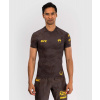 Rashguard Venum UFC FUSION Fight Week Performance - krátký rukáv - Earthen Brown Velikost: XXL