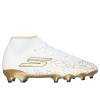 Skechers SKX_1.5 High Academy Firm Ground Football Boots Wht/Blk/Gld 10 (45)